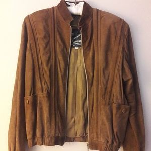 Vintage Peruzzi Brown/Tan Suede Jacket
